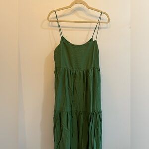 Abercrombie & Fitch Tiered Trapeze Midi Dress | M